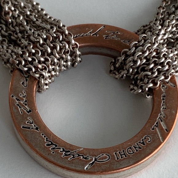 be the change you wish to see in the world multi strand toggle closure bracelet - Picture 2 of 5